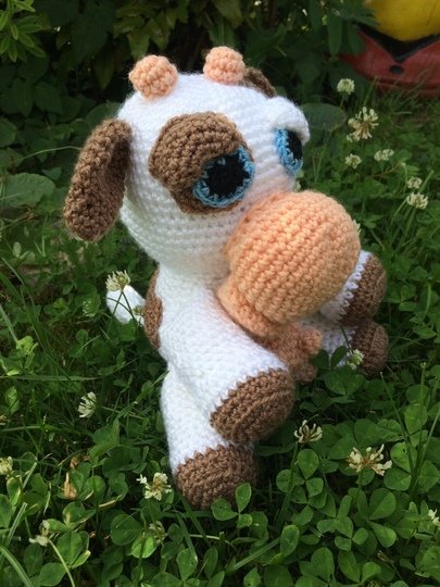 Häkelanleitung - Kuh Elsa