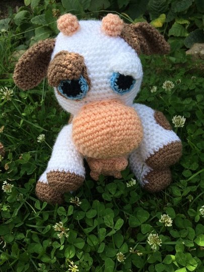 Häkelanleitung - Kuh Elsa