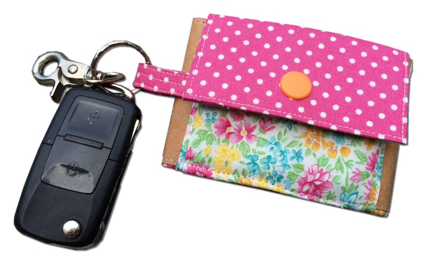 Nähanleitung und Schnittmuster Geldbörse und Schlüsselanhänger