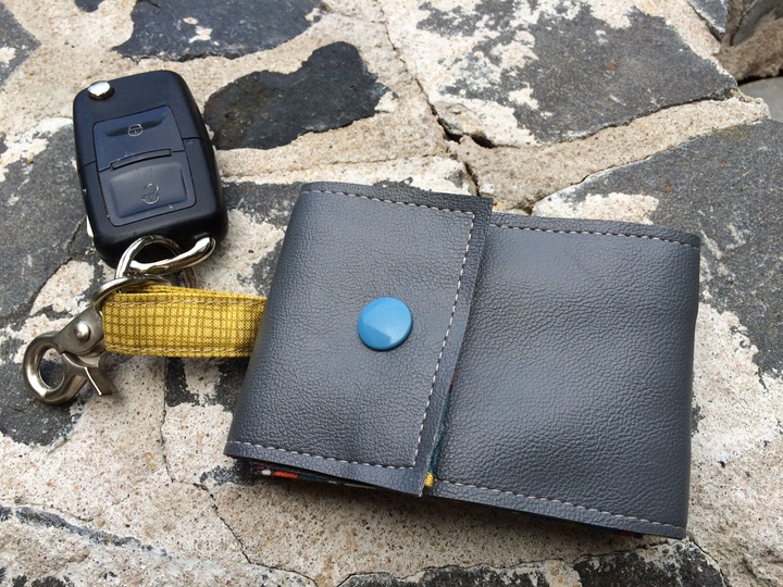 Nähanleitung und Schnittmuster Geldbörse und Schlüsselanhänger