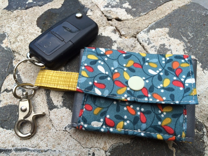 Nähanleitung und Schnittmuster Geldbörse und Schlüsselanhänger