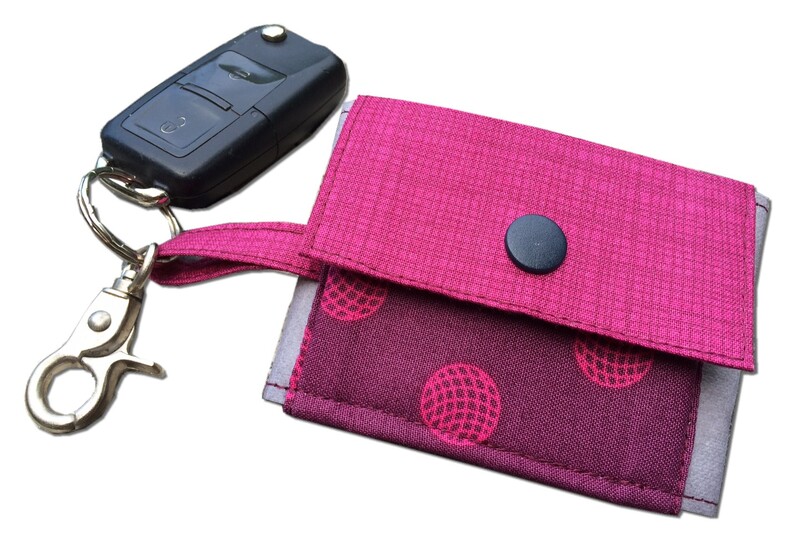 Nähanleitung und Schnittmuster Geldbörse und Schlüsselanhänger