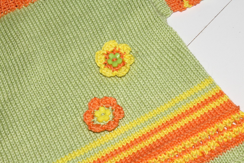 Strickanleitung Baby-Kurzarm-Pullover, Pulli in drei Größen ca. 3 - 18 Monate