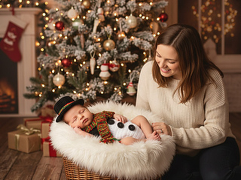 Pattern Newborn snowman cocoon