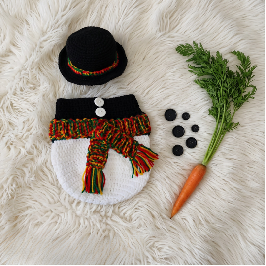 Pattern Newborn snowman cocoon