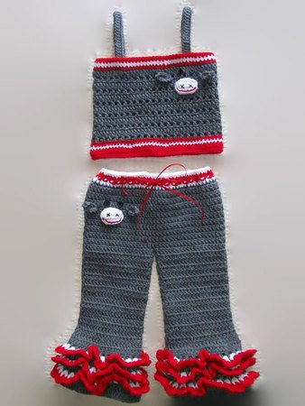 Toddler Crochet Pants and Top