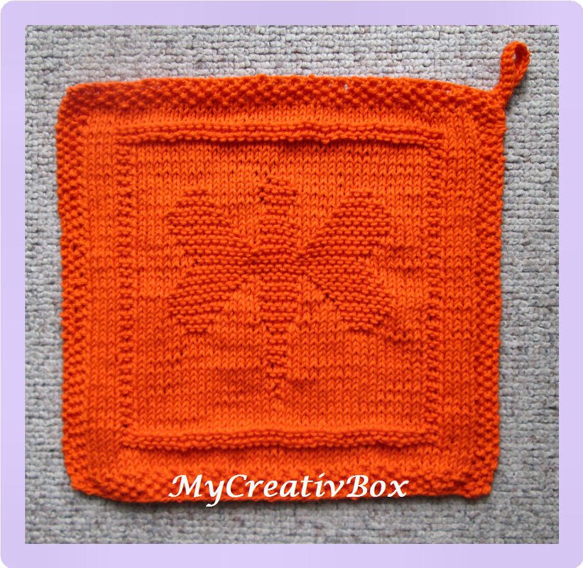 Waschlappen/Spültuch/Topflappen "Libelle"