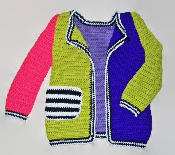 Girls Sweater Coat Crochet Pattern, Sweater for Girl, Crochet Sweater Pattern