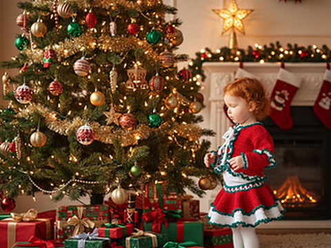 Pattern Girls Ruffled Skirt and Jacket