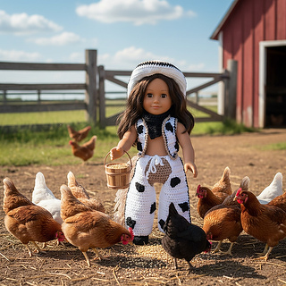 Crochet Western Doll Clothes Pattern 18inch