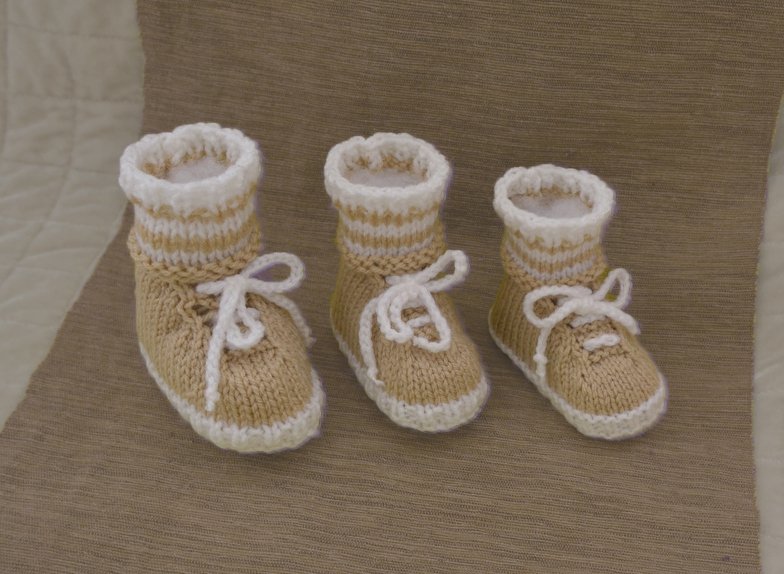 Baby Sneaker Booties & make believe Socks