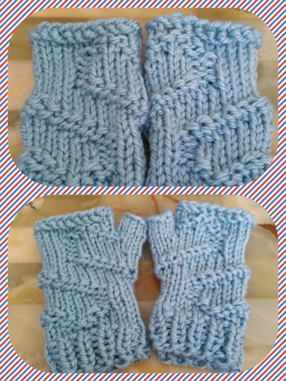 Herzstulpen Manus Animae inkl. Anleitung für Stulpen ohne Muster