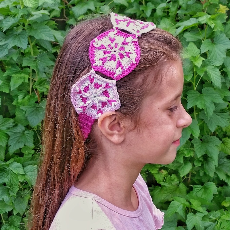 Häkelanleitung Haarband "Zauberkreisel", Kinder, Teenies, Erwachsene - Bild 4