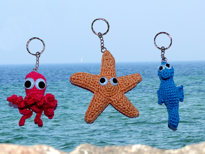 Schlüsselanhänger Maritim, Bob-Betty-Brain, Häkelanleitung