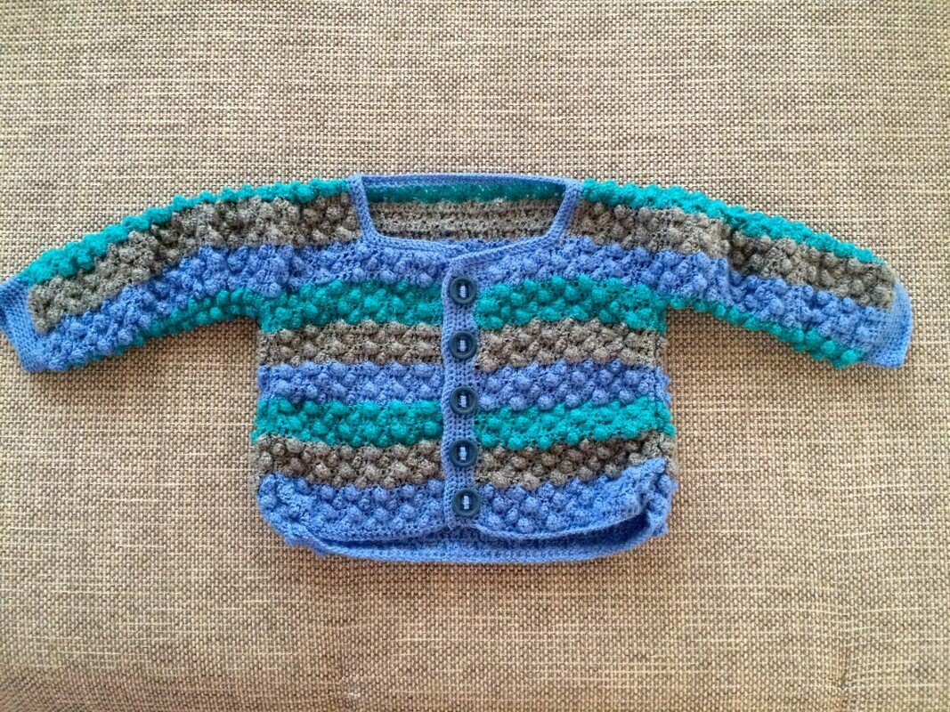 Häkel Jäckchen Gr. 98/104