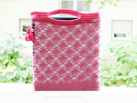 Einkaufsnetz mit Geldtäschchen "Herzchen"