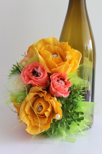 Weinflasche dekorieren