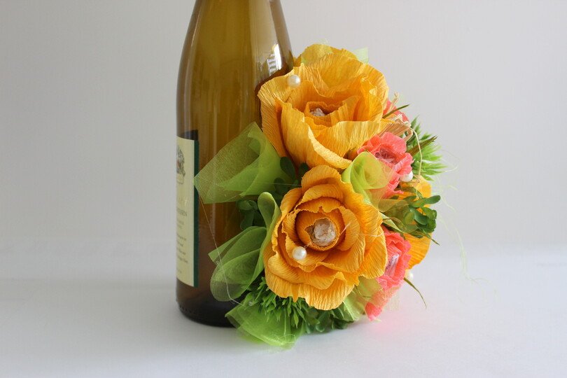 Weinflasche dekorieren