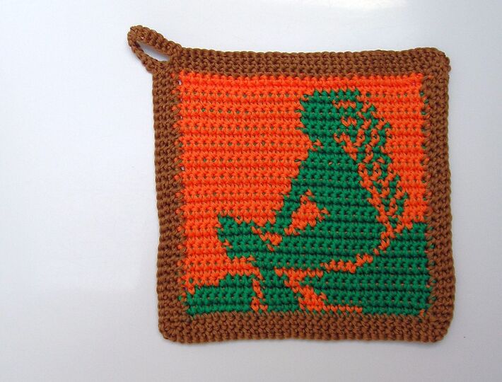 Häkelanleitung Topflappenset "Jungfrau"