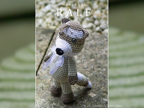 Waschbär Ralf , Häkelanleitung 