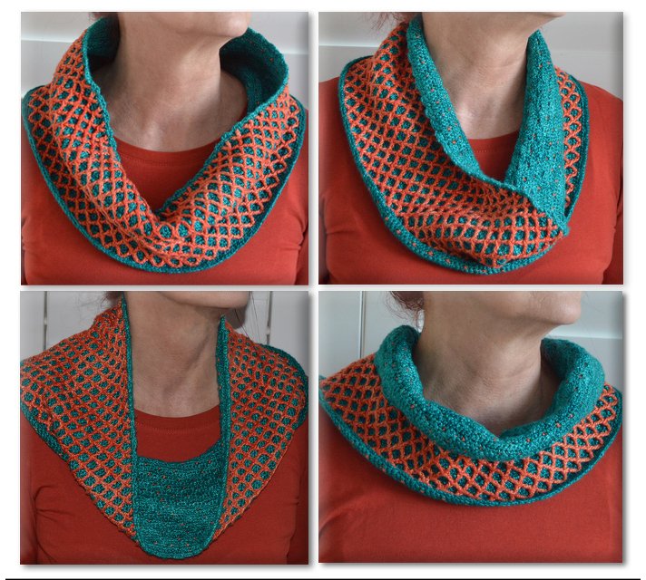 Reversible Diamond Cowl Scarflette