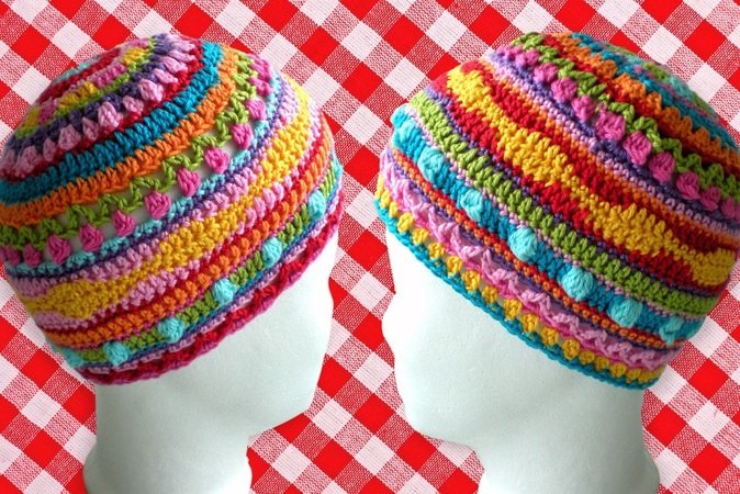 Hat Cap Crochet Pattern 2 sizes Baby Toddler 