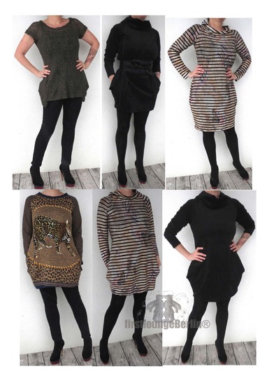US-Yoko PDF E-Book sewing instruction with patterns for jersey raglan dress in 7 sizes xs-xxxl - made with Love from firstloungeberlin