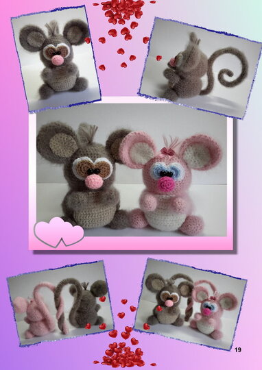Häkelanleitung Ringelmäuschen, Amigurumi
