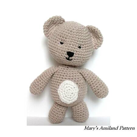 Tino Bear the Ami - Amigurumi Crochet Pattern