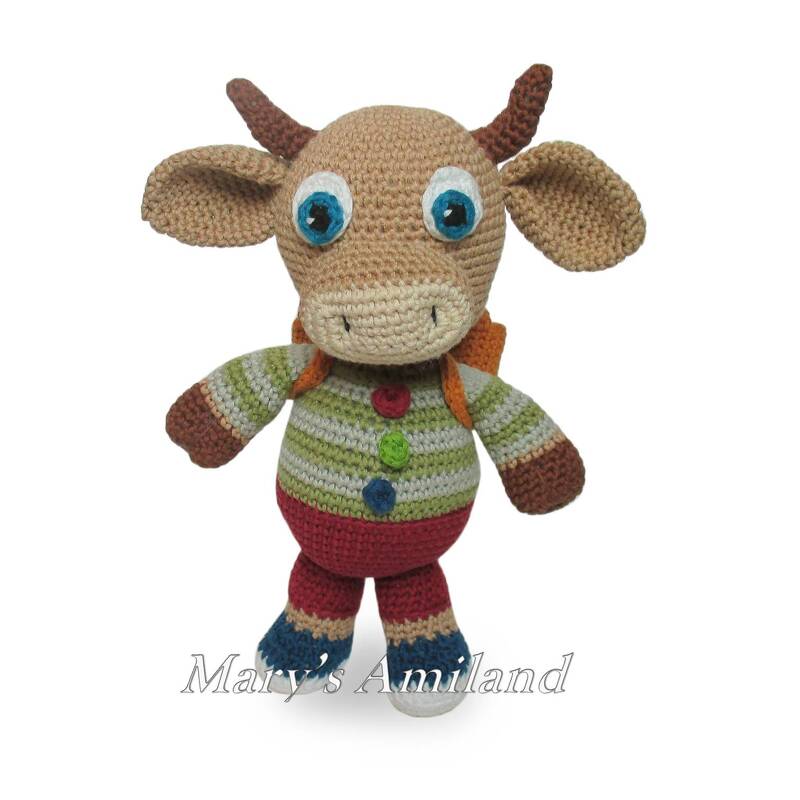 Charley Bull Cow The Ami - Amigurumi Crochet Pattern - Digital Download - Image 2
