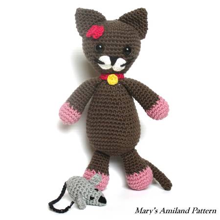 Minou Cat The Ami - Amigurumi Crochet Pattern - Digital Download