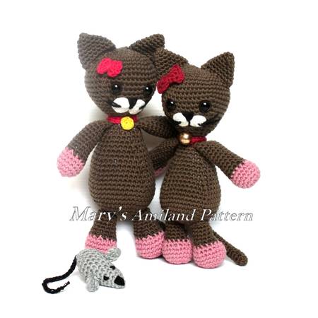 Minou Cat The Ami - Amigurumi Crochet Pattern - Digital Download