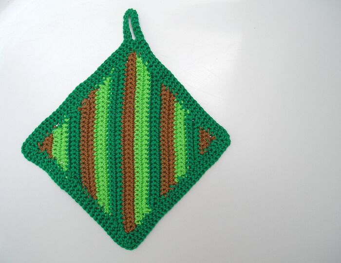 Häkelanleitung Topflappenset "Fische"