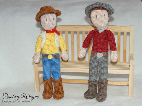 Häkelanleitung Cowboy Wayne by Puscheltiere