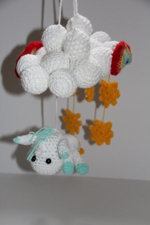 Häkelanleitung - Mobile Kleines Einhorn