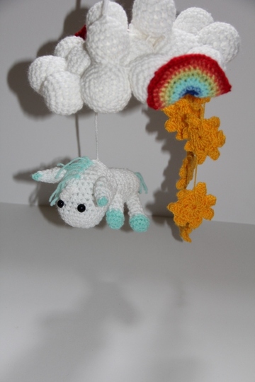 Häkelanleitung - Mobile Kleines Einhorn