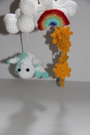 Häkelanleitung - Mobile Kleines Einhorn
