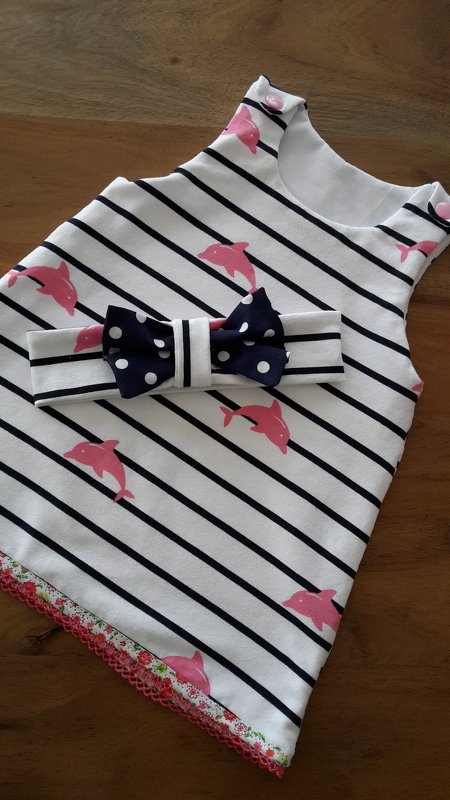 DIY Nähanleitung Mädchenkleid inkl. Schnittmuster für Größe 50 - 98