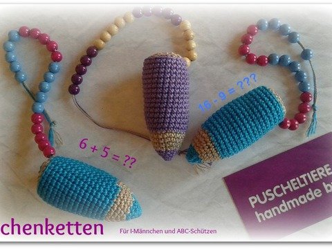 Häkelanleitung Rechenkette Stift
