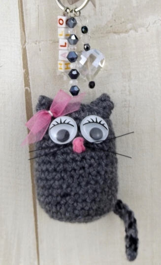 Taschenbaumler, Schlüsselanhänger "Mitzi, die Katze"