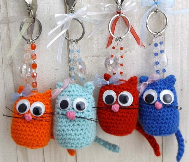 Taschenbaumler, Schlüsselanhänger "Mitzi, die Katze"