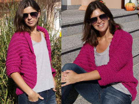 Übergangsweste (Oversize) Universalgröße - ist für alle Größen leicht anzupassen