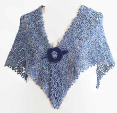 Crochet Lace Shawl Pattern, Easy Year Round Wrap Pattern, English US AND UK PATTERN