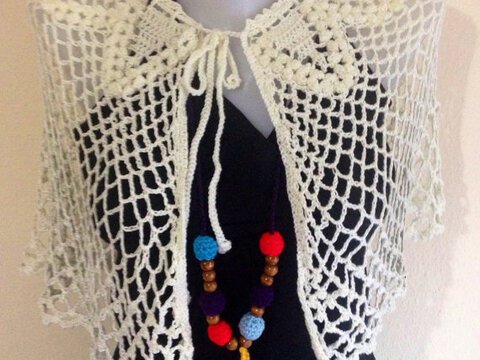 Crochet Bridal Poncho Pattern, Capelet Pattern, Poncho Crochet, US, UK