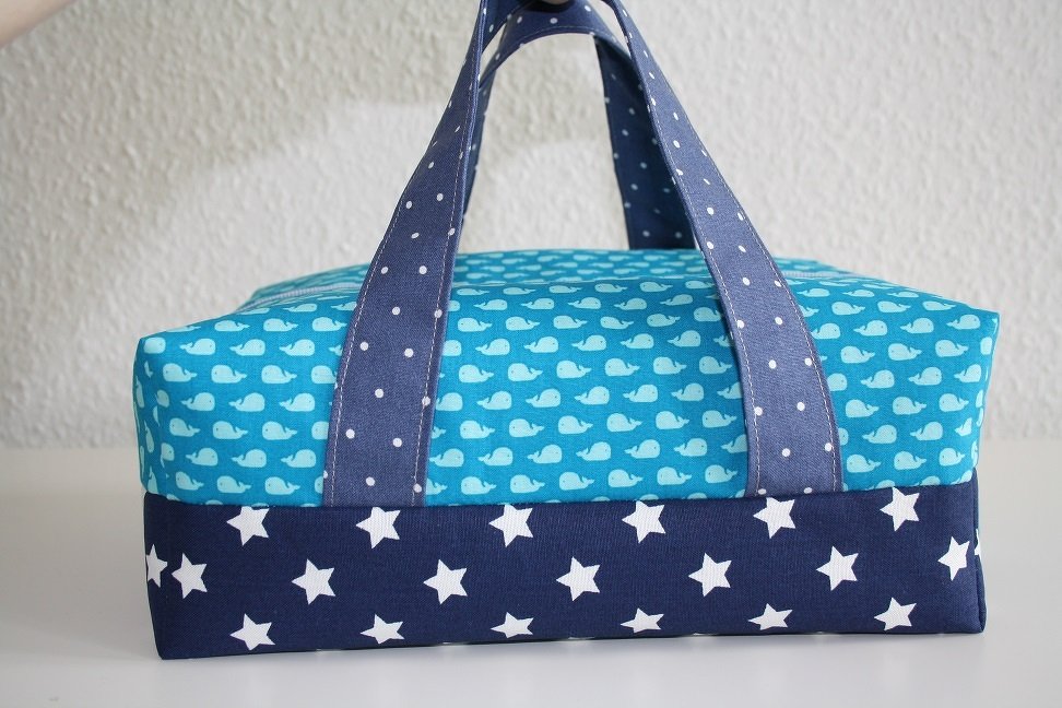 Nähanleitung Kulturtasche mit Henkeln