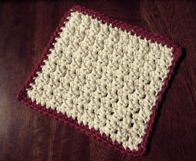 Single/Double Crochet Dishcloth - Free