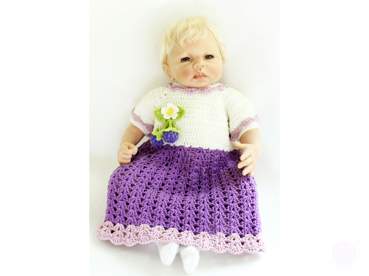Baby & children's dress "Blackberry/raspberry" size 0 m.-4 y. (cuddly soft)