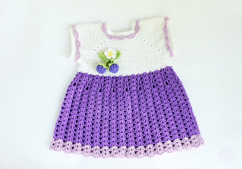 Baby & children's dress "Blackberry/raspberry" size 0 m.-4 y. (cuddly soft)
