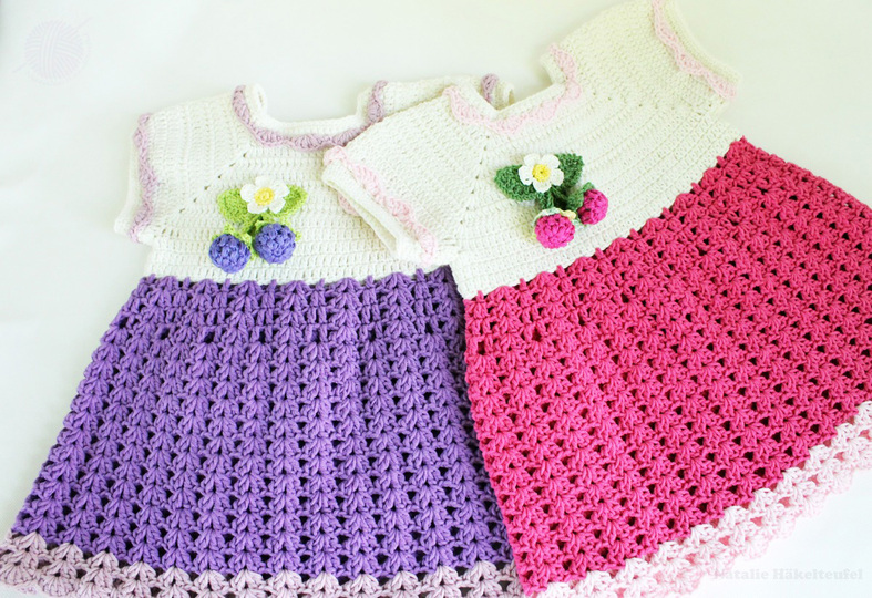 Baby & children's dress "Blackberry/raspberry" size 0 m.-4 y. (cuddly soft)