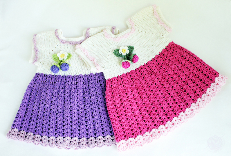 Baby & children's dress "Blackberry/raspberry" size 0 m.-4 y. (cuddly soft)